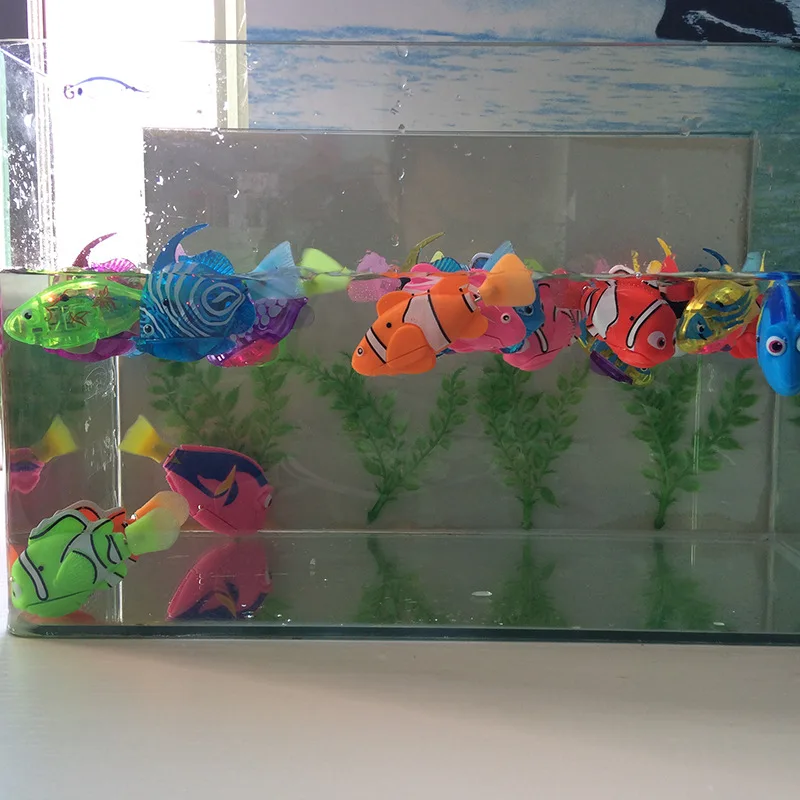 Electronic Game Turtle Deep Sea Fish Series Shining Electric Fish Sway Fish Water Toys Play with Cat Supplies