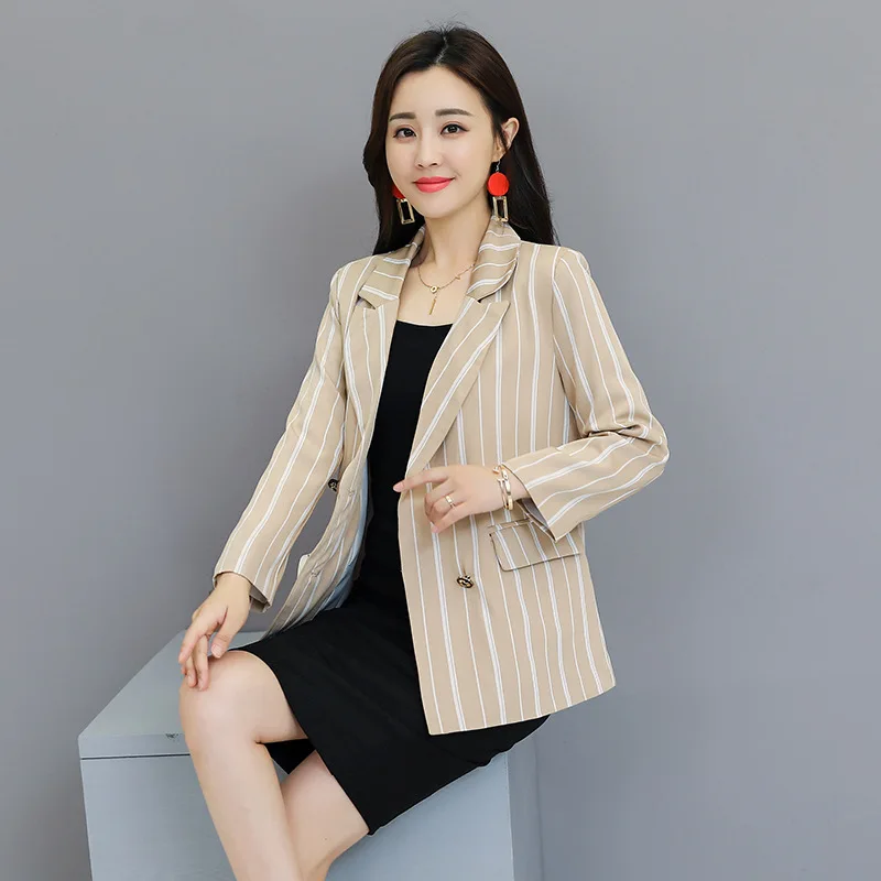 

2018 Autumn New Style Korean-style England Style Stripes Small Suit
