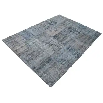 

146x203 Cm Grey Handmade Patchwork Rug-5x7 Ft