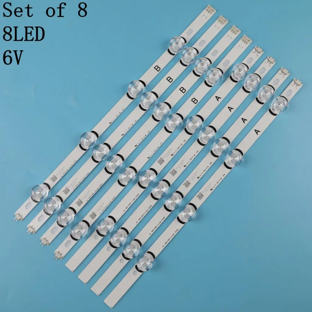 8pcs/set LED strip For LG 40 DRT3.0 REV0 7 A/B-Type SVL400 6916L-0884A 6916L-0885A 40LF630V 40LX560H 40LH5300 40LH5700 40LF570V