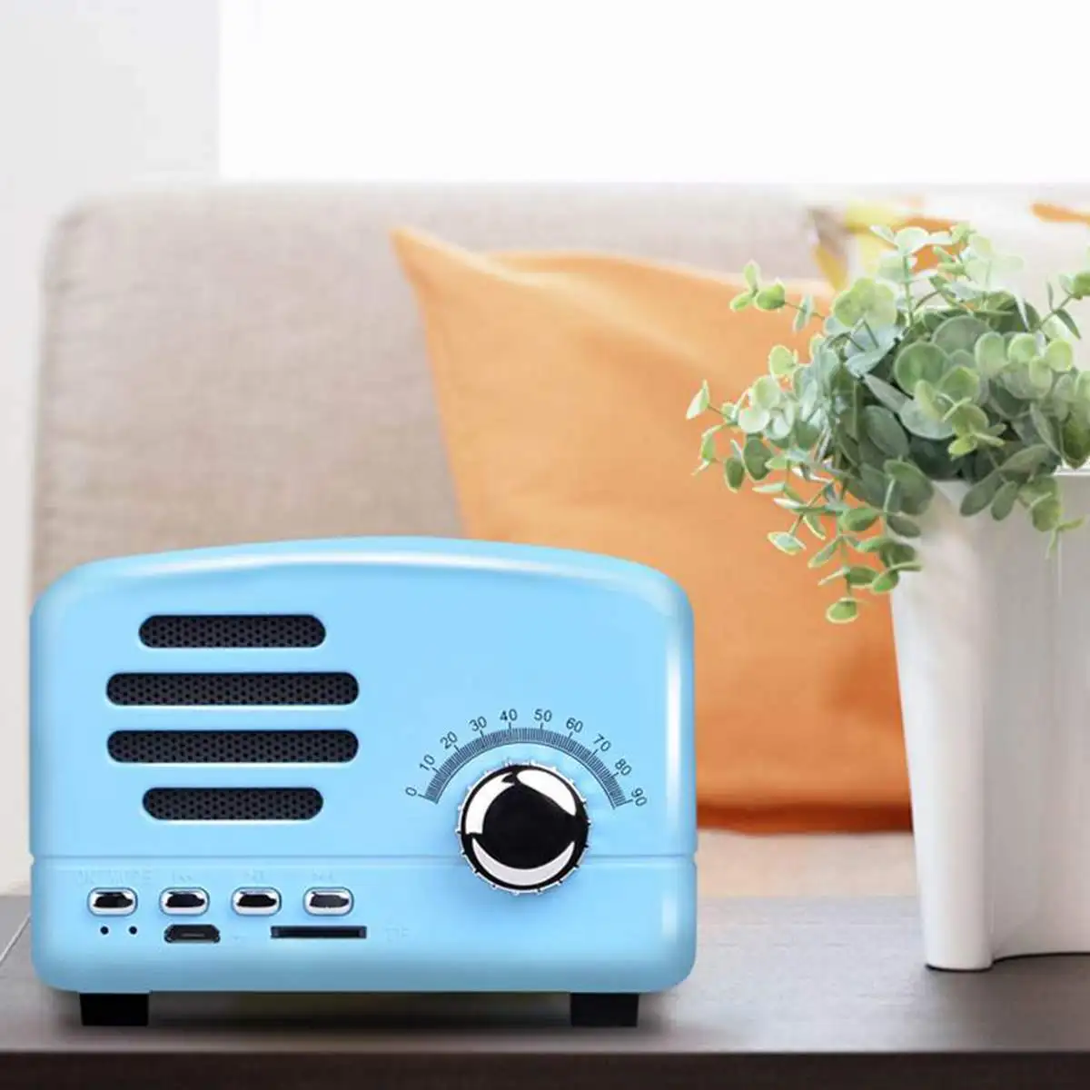Portable Wireless bluetooth Speaker USB Charge FM Radio TF Card Heavy Bass Speaker Vintage Mini Mobile Phone bluetooth Speakers