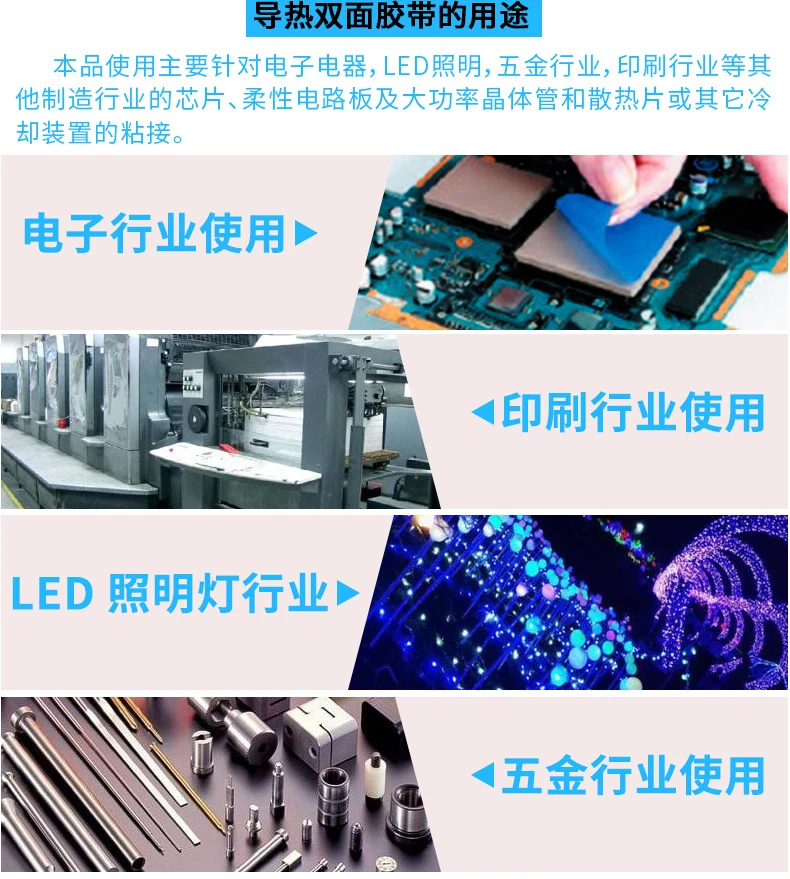 5 мм широкая лента Двусторонняя Теплопроводящая клейкая для чипа PCB светодиодный