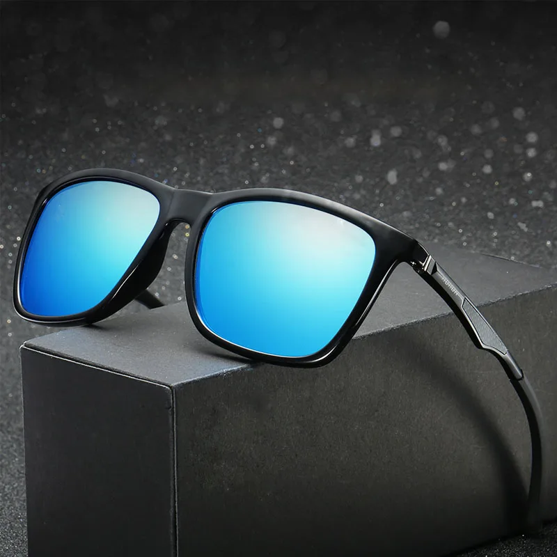 

Brand Polarized Sunglasses For Men Aluminum magnesium legs Oculos de sol Men's Fashion Square Driving Eyewear Travel Sun Glass