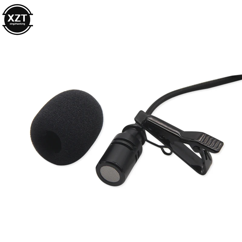1.5m 유선 액티브 클립 DV Lavalier 미니 USB 마이크 Gopro Hero 3 3+ 4 액션 카메라용 스테레오 전문 클립온 마이크