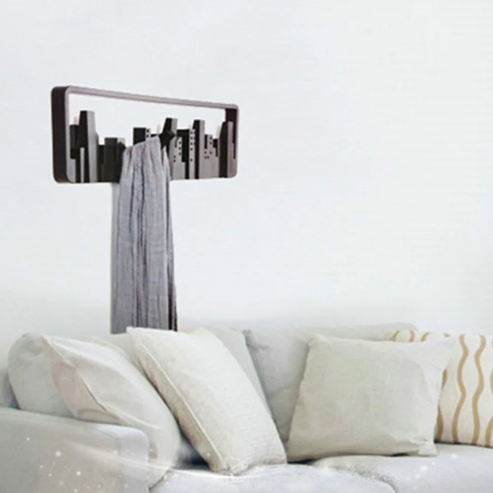 Multipurpose Wall Mount Living Room Black Home Pastoral Style Coat Hanger Decorative Sturdy Hook Durable Storage Bedroom