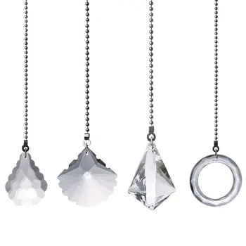

Clear Cone Crystal Pull Chain Extension Connector For Ceiling Light Fan Switch Window Hanging Suncatcher Drop Shipping Pack Of 2