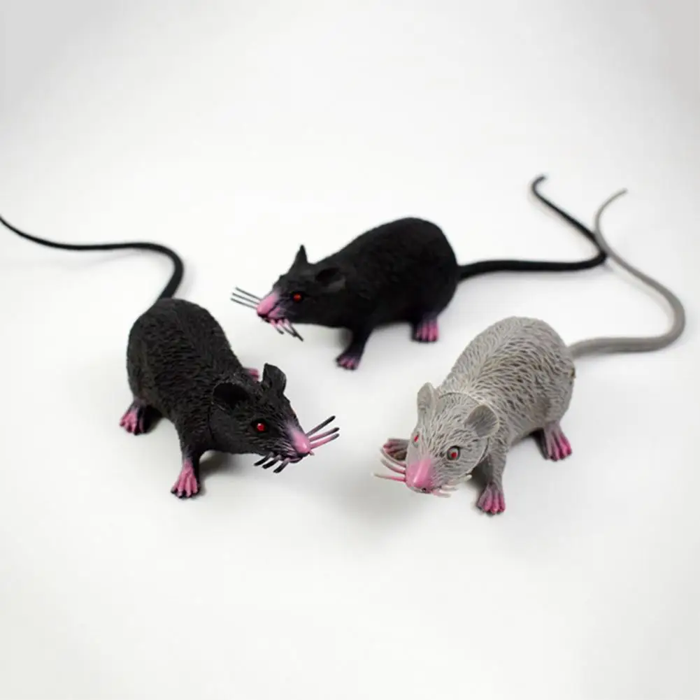 

2019 New Hot 1Pcs Funny Tricky Joke Fake Lifelike Mouse Model Prop Halloween Gift Toy Party Decor for Kids Novelty & Gag Toys