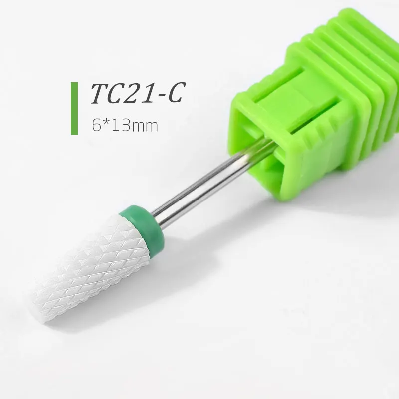Керамическая Полировочная головка для ногтей, маникюр с полировкой, Машинка для педикюра, электрическая пилка для ногтей, сверло для ногтей, маникюрная машинка, аксессуары - Цвет: TC021