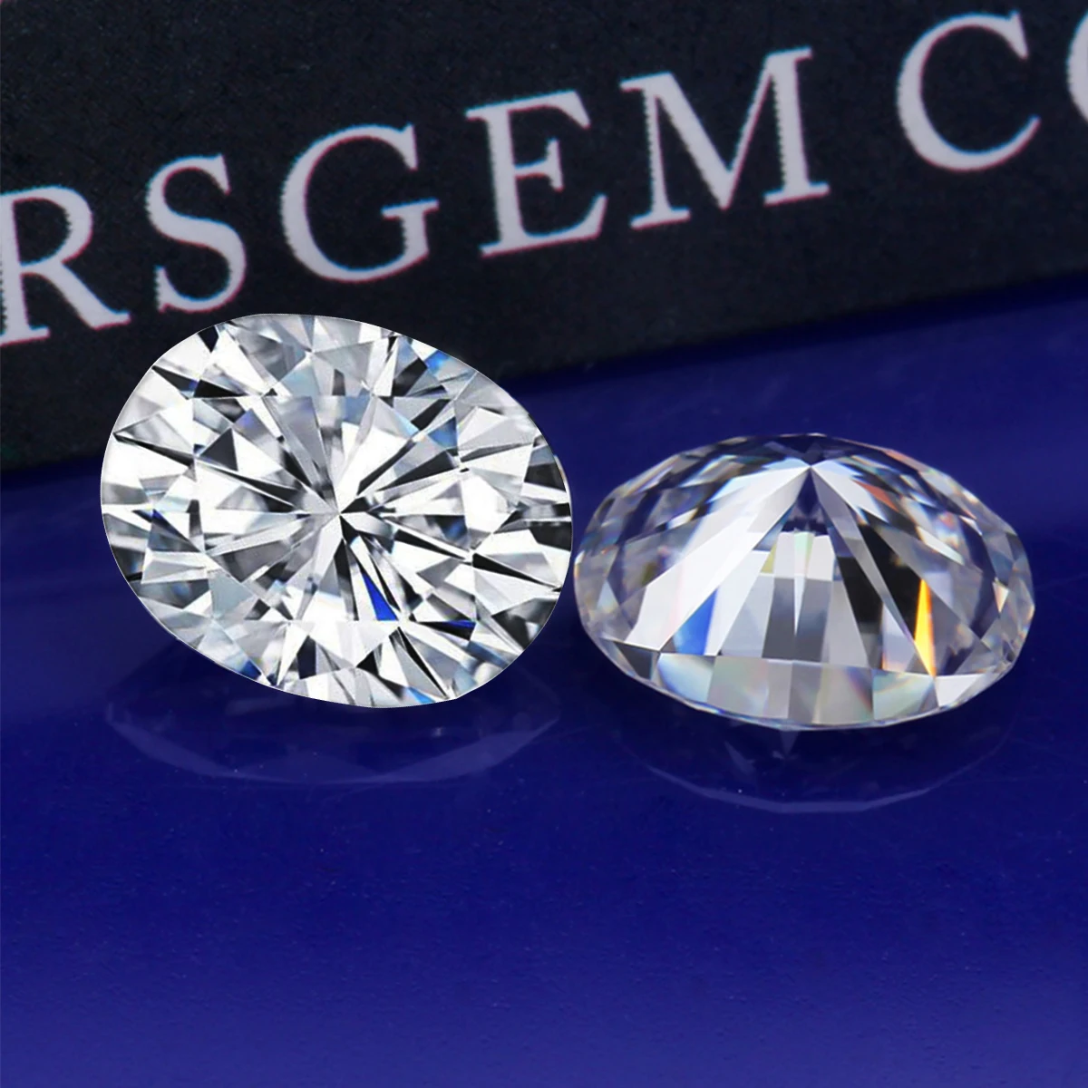 100% Genuine Loose Gemstone Moissanite Stone 2ct 7*9mm D Color VVS1 Lab Diamond Clear Excellent Cut For Jewelry Diamond Ring New
