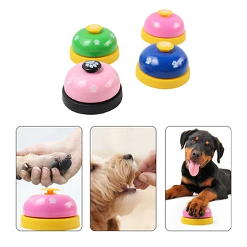 

Pet Call Bell Dog Toys IQ Training Dog Cat Feeding Ringer Educational Toy Pets Toys Interactive Bell Eating Food Feeder