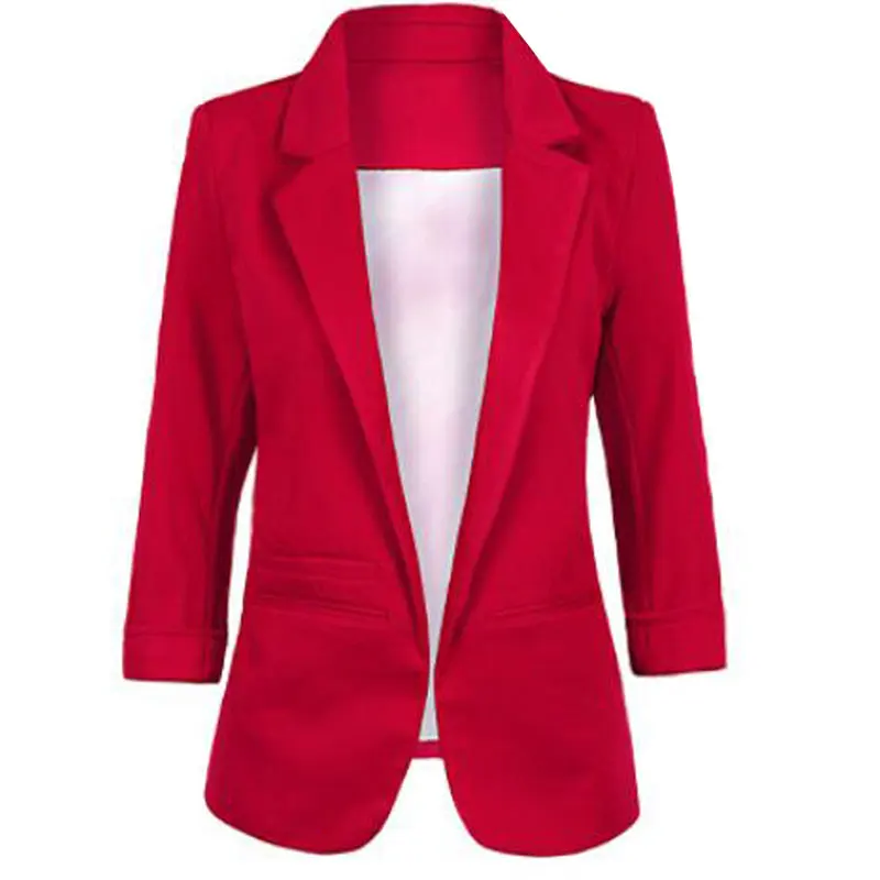

Ladies Plus Size Yellow Blazer Feminino Formal Jacket Women'S White Blazer Female Blue Women Suit Office Ladies 2019
