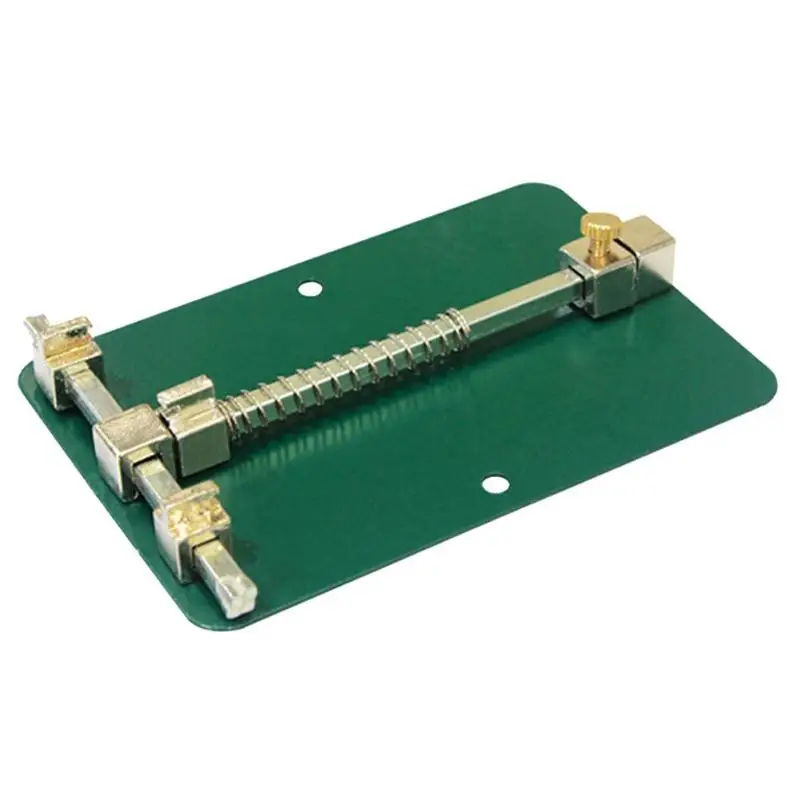 Зеленый металлический PCB фиксированный держатель паяльное приспособление Регулируемый байонет мобильный телефон монтажная плата ремонт платформы