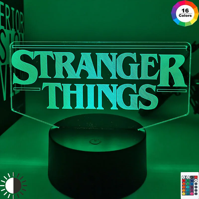 American Web Television Series Stranger Things Led Night Light 7 Colors Changing Touch Sensor Bedroom Nightlight Table Lamp Gift