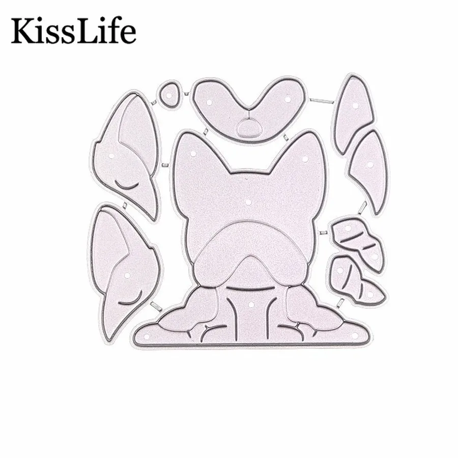 2020 New Lying Down Dog Metal Cutting Dies Alinacraft Animal Die Cuts for Card Making Scrapbooking | Дом и сад