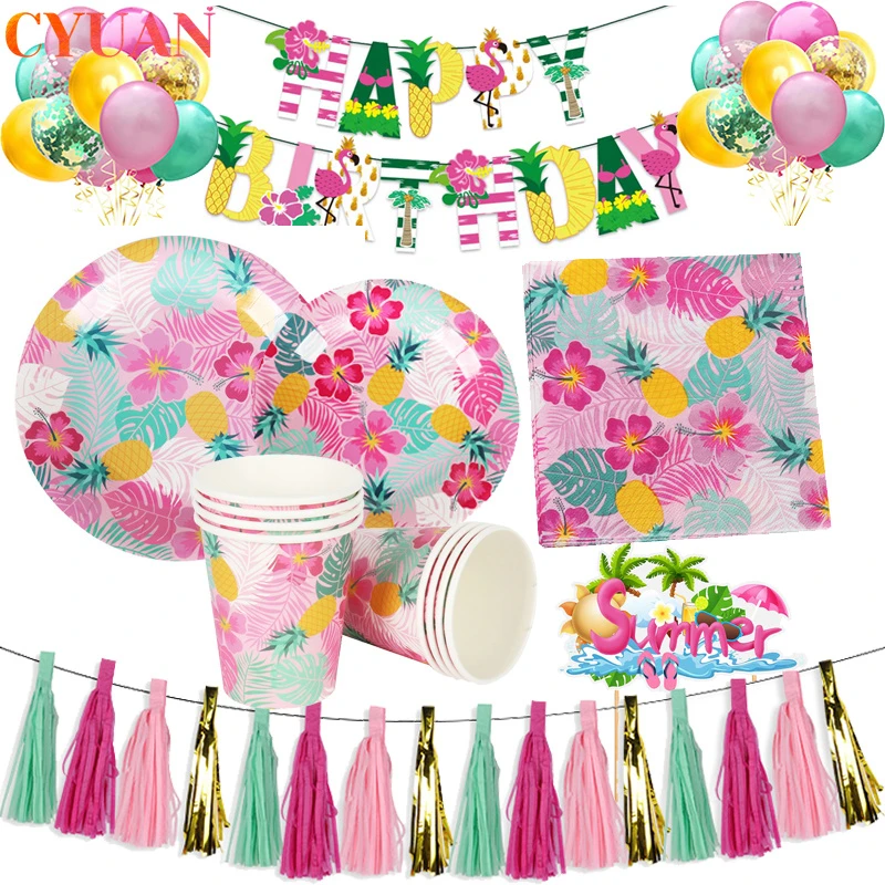 Flamingo Luau Hawaii Party Decoration Balloon Garland Paper Plate Hawaiian Birthday Party Supplies Summer Wedding Tropical Decor Disposable Party Tableware Aliexpress Flamingo Luau Hawaii Party Decoration Balloon Garland Paper Plate Hawaiian Birthday Party Supplies Summer Wedding Tropical Decor Disposable Party Tableware Aliexpress