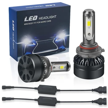 

2pcs Car Headlight LED H7 H4 LED Headlamp Bulbs H1 H11 H3 9005 9006 60W 6500K Cold White 12V Auto Head Lamp Fog Light Wholesale