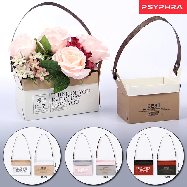 Csomagoló Táska Virágüzlet Praktikus Virágtáskák Virág Táskák Ajándékok Esküvői Buli Szívesség Rózsa Sütemény Tároló Doboz