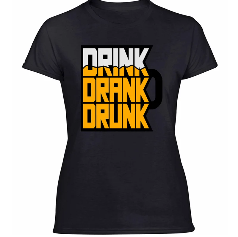 Футболка с забавным логотипом "прохладное пиво" и надписью "drink drunk", одежда, оригинальная Мужская футболка, короткий рукав, юмористический хип-хоп