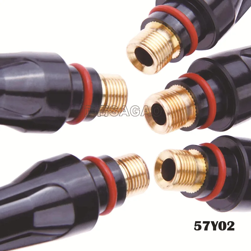 Welding Torch 5Pcs/10Pcs TIG Welding 57Y02 Long Back Cap for TIG Welding Torch wp 17 18 26 Series Tig Consumables Welding Soldering Supplies