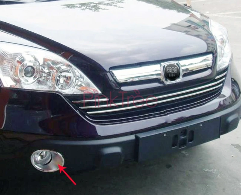 Накладка на передний противотуманный светильник для Honda CRV 2007 2008 2009 2010 2011 ABS Накладка для автомобиля аксессуары для укладки