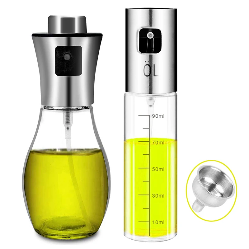 

Olive Oil Sprayer for Cooking, BBQ, Salad, Baking, Grilling, Roasting and Frying, 200ml&100ml