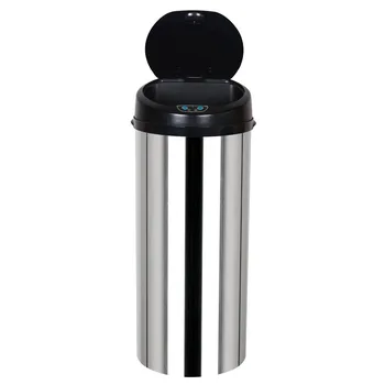 

5L Stainless Steel Touchless Trash Can Recycle Motion Sensor Automatic Waste Bin 4 x AA battery Kitchen Trash Electronic Dustbin