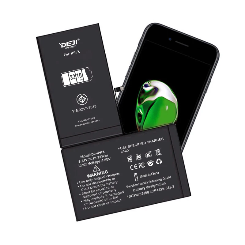 DEJI for iphone x xr xs xs max battery high capacity replacement