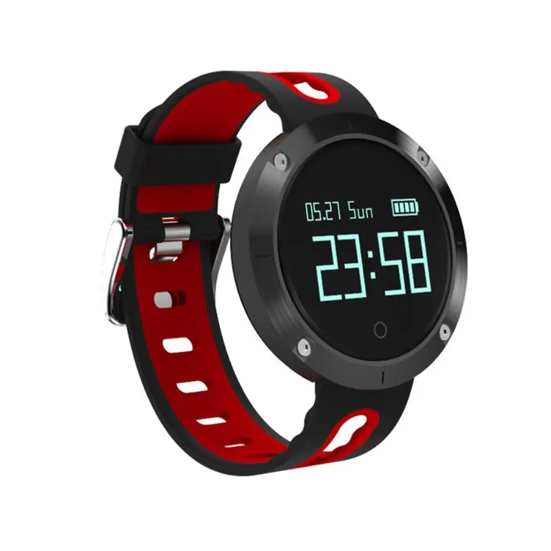 Clearance Price DM58 Smart Watch Monitor Fitness Tracker Heart Rate Bracelet - Цвет: Black and gray