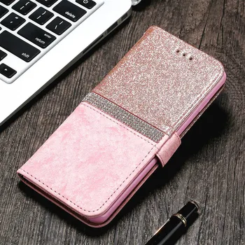 

Luxury Diamond Glitter Flip Wallet Case for IPhone SE 2020 11 Pro Xs Max Xr X 7 Plus 8 6S 6 5 5S SE 2020 Elegant Leather Cover
