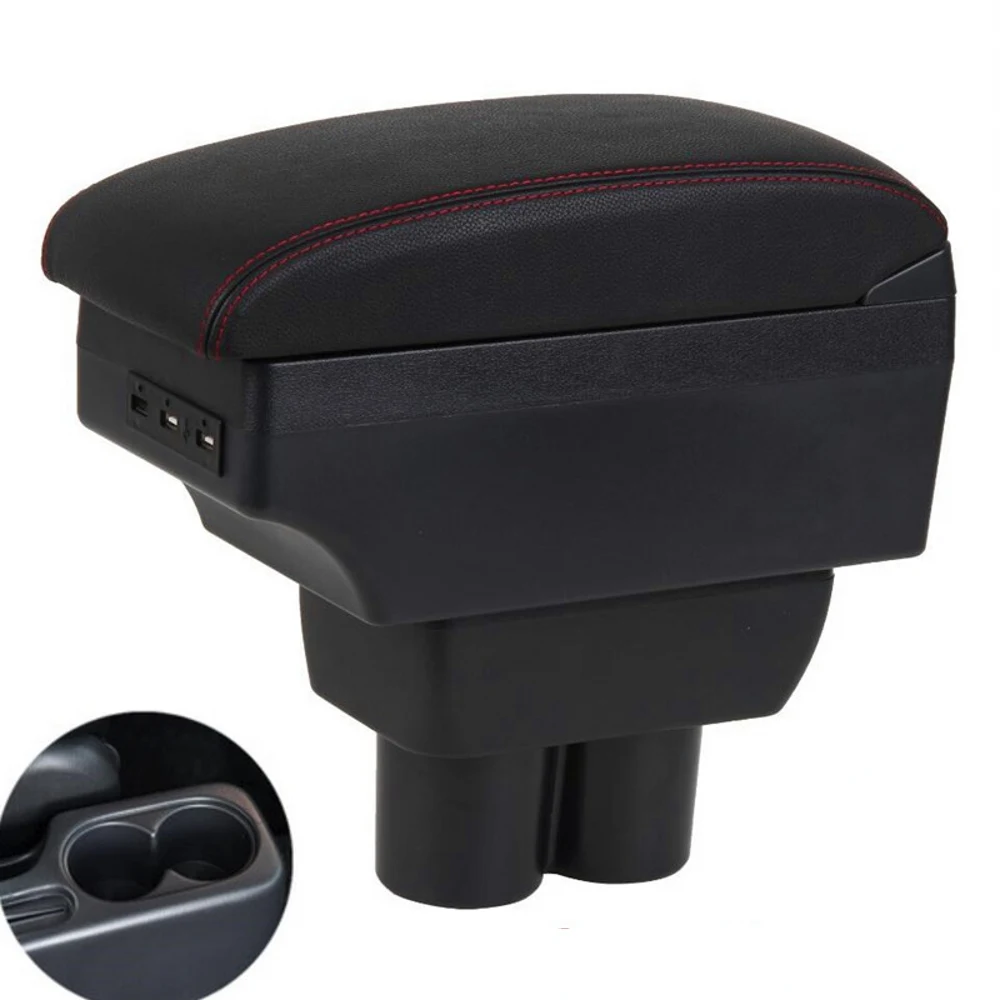 

For Suzuki Jimny armrest box central Store content Storage box armrest box with cup holder USB interface