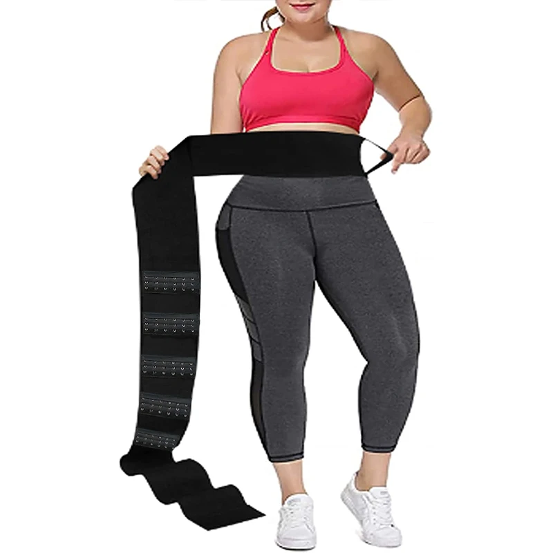 ELLA ESS Vendaje De Entrenamiento De Cintura Snatch Me Up Body Shaper Control De Abdomen Para Mujer, Color Negro