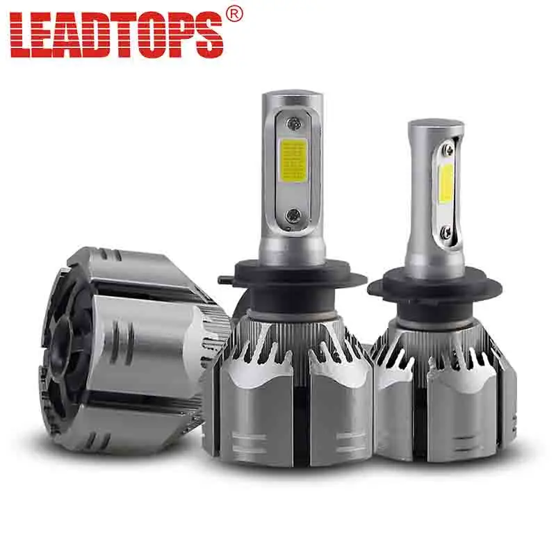 2 шт. Автомобильные светодиодные лампы H7 H4 H1 9006 LED 3000K 4300K 6000K 8000 9005 9007 9008 60W 12V |