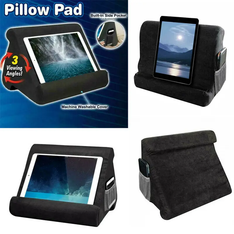 Под разными углами мягкая подушка Lap Подставка для IPad Tablet устройства для чтения кейсы для хранения журналов