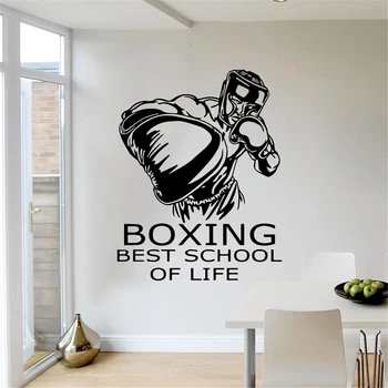 

Boxing Decal Poster For Sports Club Wall Decoration Murals Removable Vinyl Mural ph328