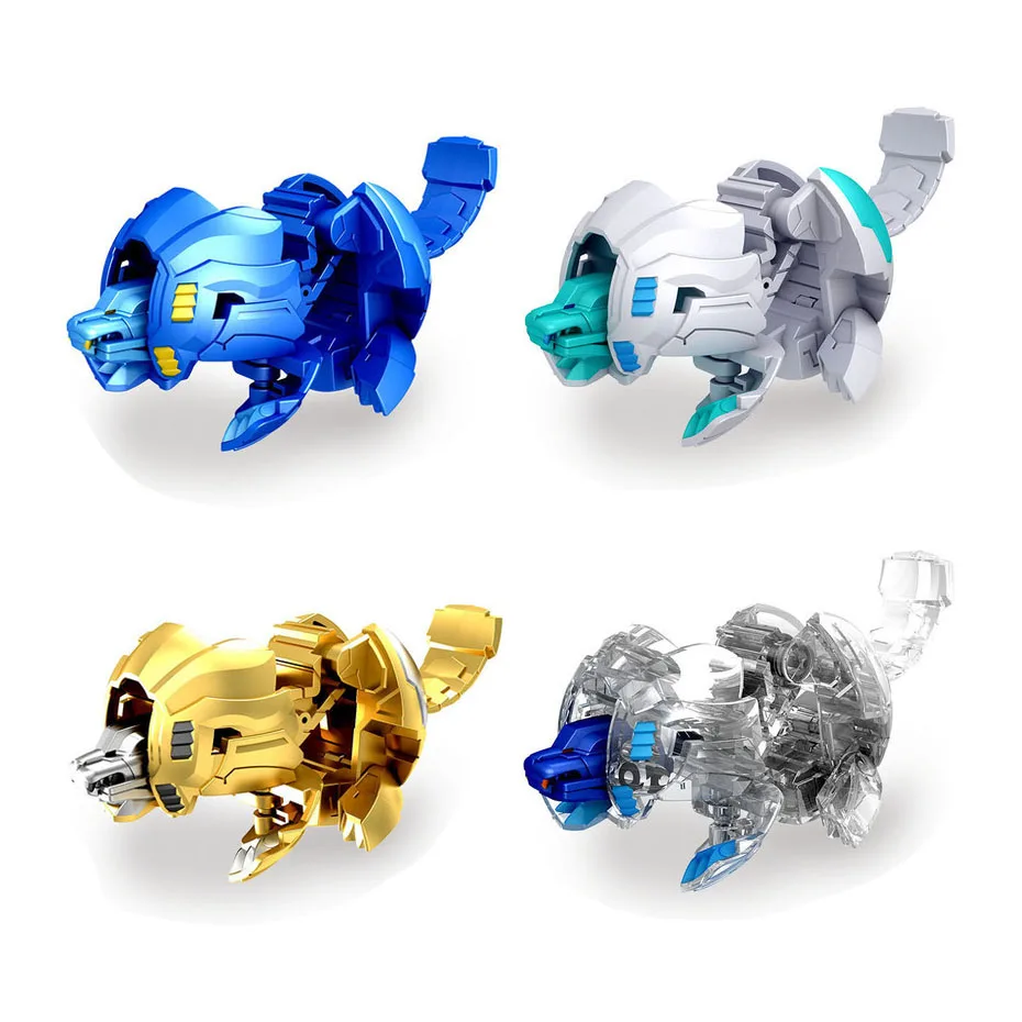 Metal Fusion Deformation Animal Action Toy Battle planet Deformation Egg Boy Toy Instant deformation battle planet battle toy - Цвет: 4PCS