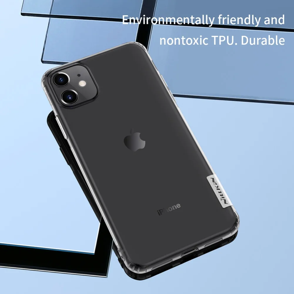 Мягкий чехол для iPhone 11 Pro Max 5,8/6,1/6,5 Nillkin Nature прозрачный мягкий кремний ТПУ чехол для iPhone 11 Pro чехол Корпус