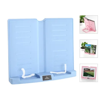 

Portable Book Stand Adjustable 6 Angles Book Document Holder Foldable Bookstand Hands Free Desk Reading for Textbook Tablet