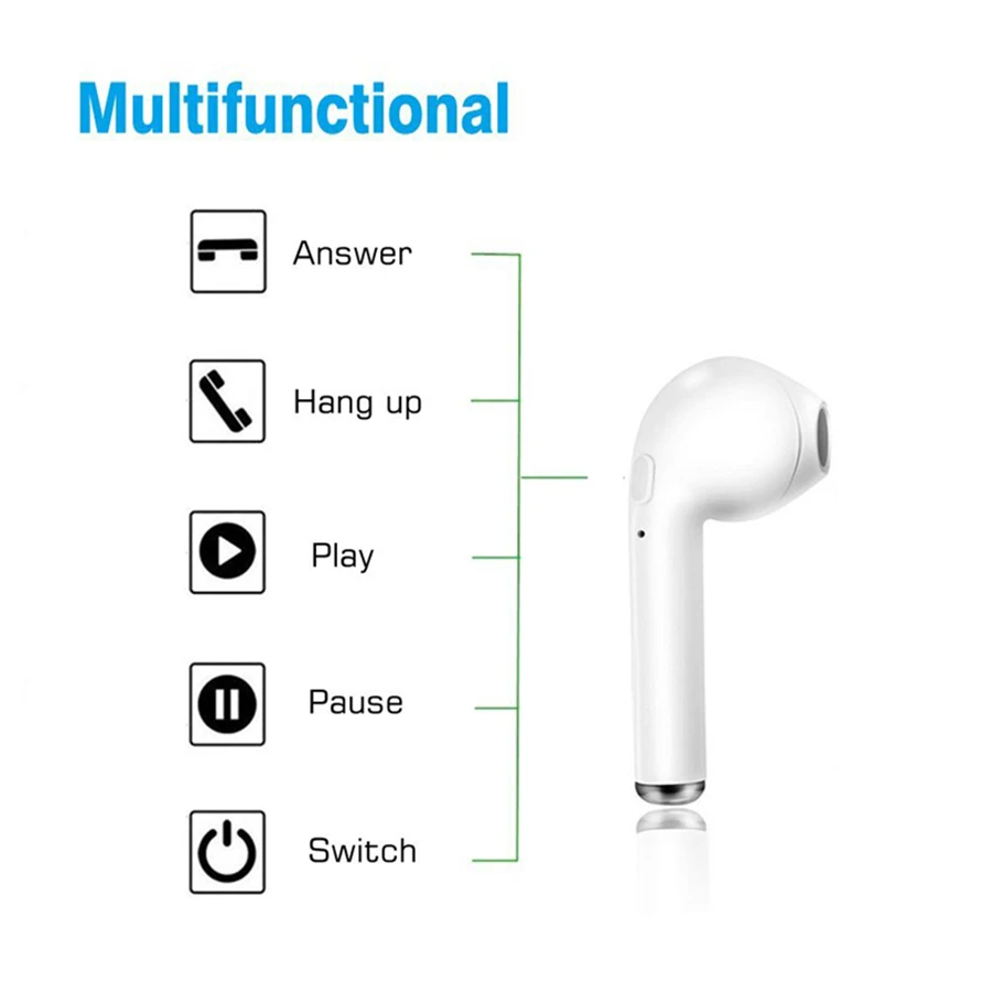 Bluetooth 5,0 наушники i7s tws мини беспроводные наушники спортивные музыкальные наушники портативные наушники для смартфонов