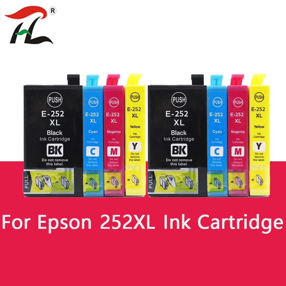 printer toner For Epson 252XL Ink Cartridge Epson T252XL E-252XL 252 XL For Epson WorkForce WF-3620 3640 7110 7210 7610 7620 7710 7720 Printer canon ink