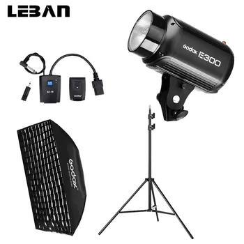 

Godox E300 300Ws Photography Studio Flash Strobe Light + 50 x 70cm Softbox + 180cm Light Stand + AT-16 Trigger Flash Kit