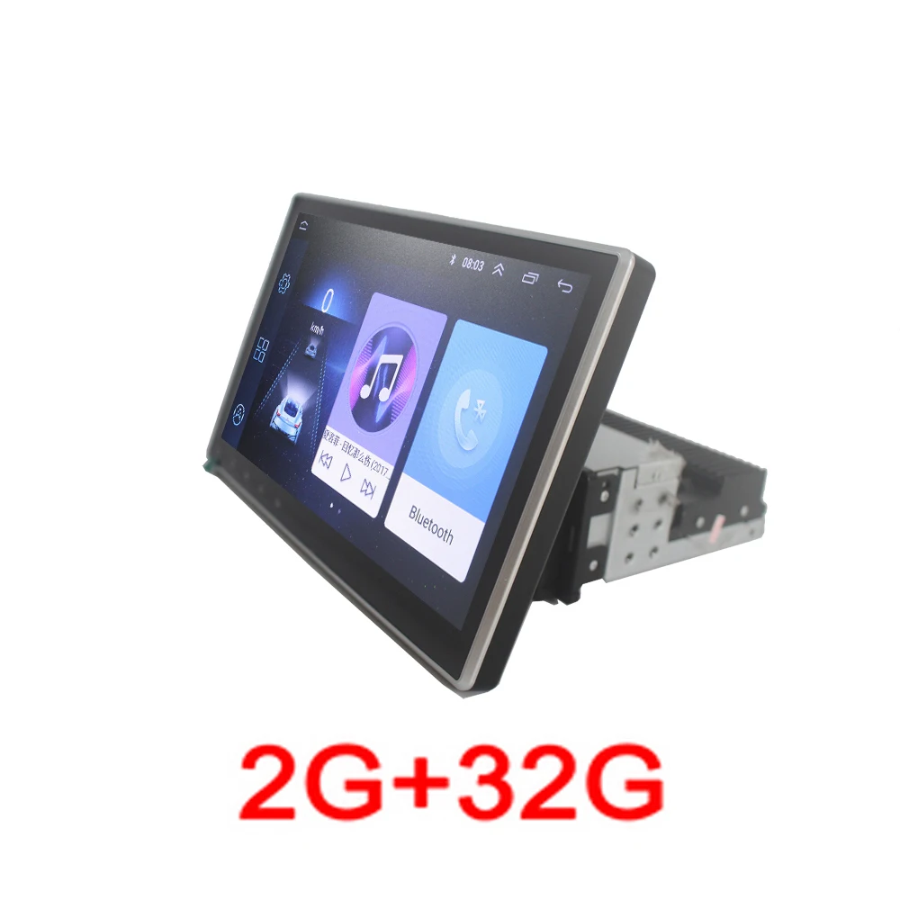 10,1 дюймов 1DIN Android 8,1 автомобильное радио gps Авторадио Mp5 Мультимедиа DVD видео плеер Bluetooth wifi Зеркало Ссылка аудио стерео - Цвет: 2G32G