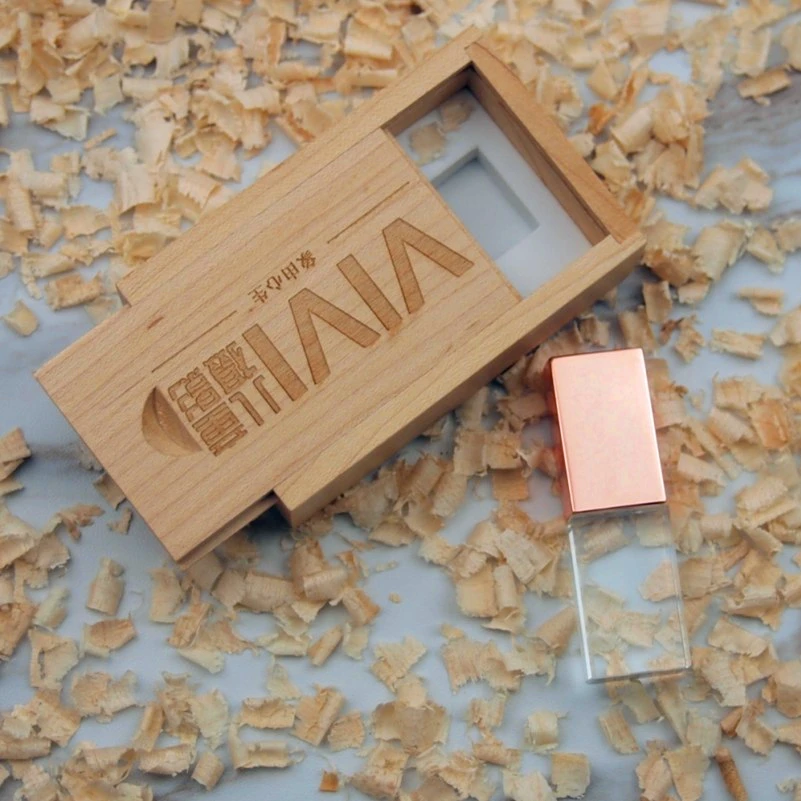 Модный деревянный + хрустальный флеш накопитель USB 2 0 4 ГБ 8 16 32 карта памяти