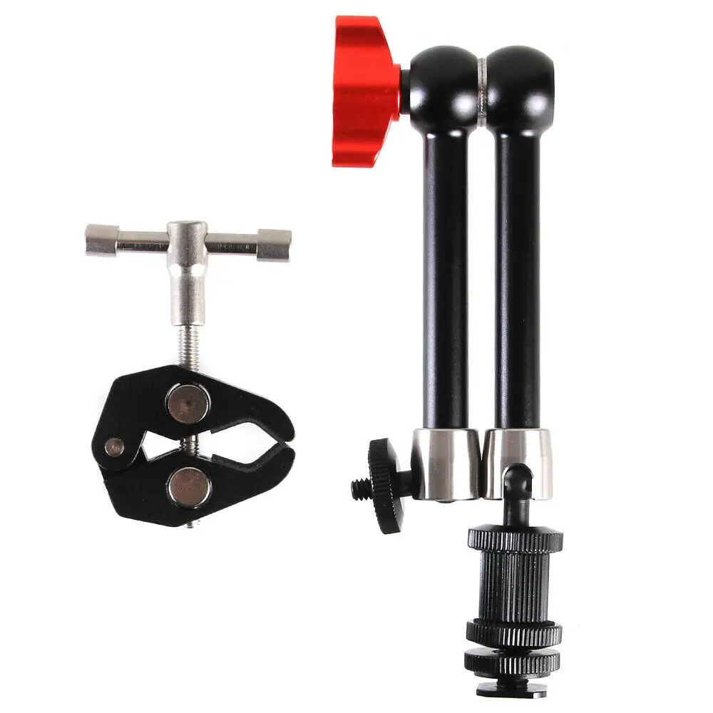 11‘’ Sainless Steel Articulating Magic Extension Arm for Camera LED Monitor Cage Mic Light | Электроника