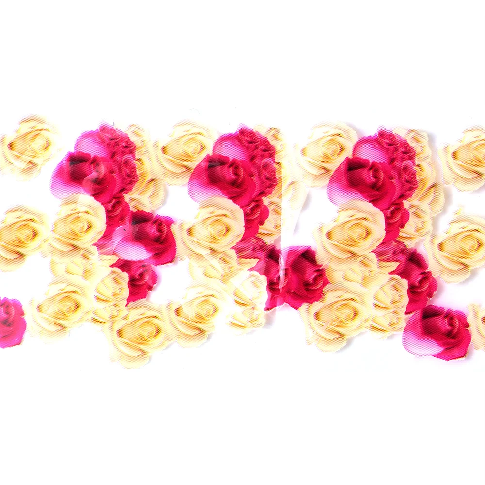 16 шт 3D смешанные цветы наклейки для ногтей s цветочные красочные фольга переводные наклейки Набор наклеек блеск Maincure DIY художественное оформление ногтей