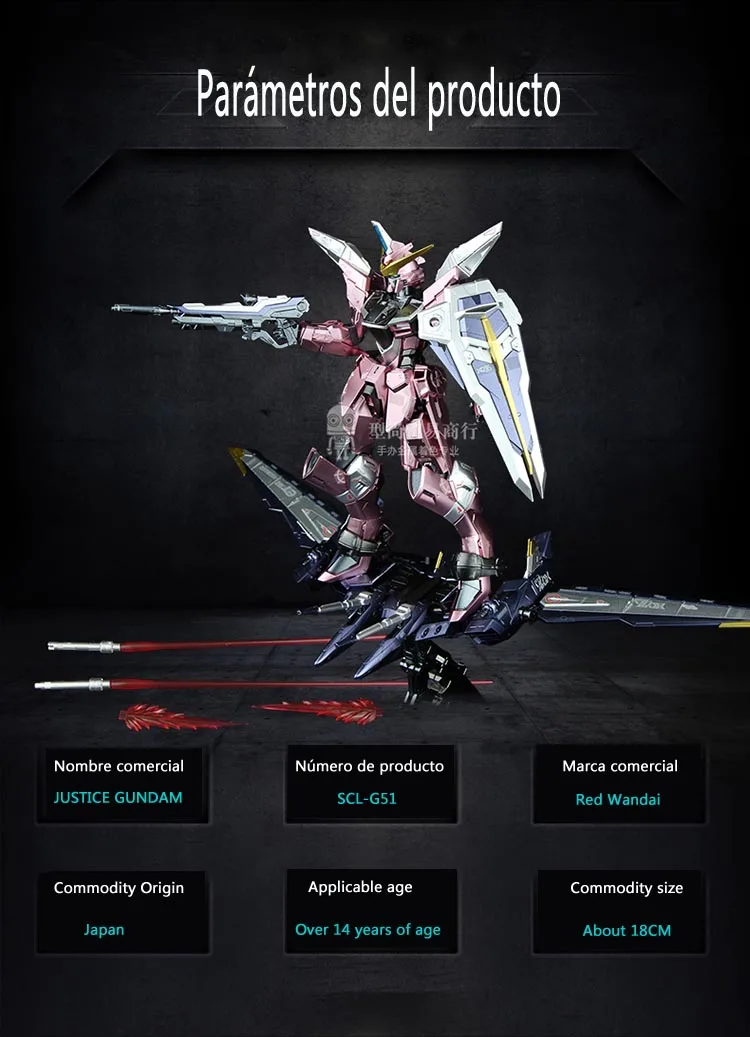 BANDAI MG 1/100 ZGMF-X19A INFINITE JUSTICE gunдамская металлическая раскраска бесконечная сборка модель подарки на день рождения Фигурки игрушки