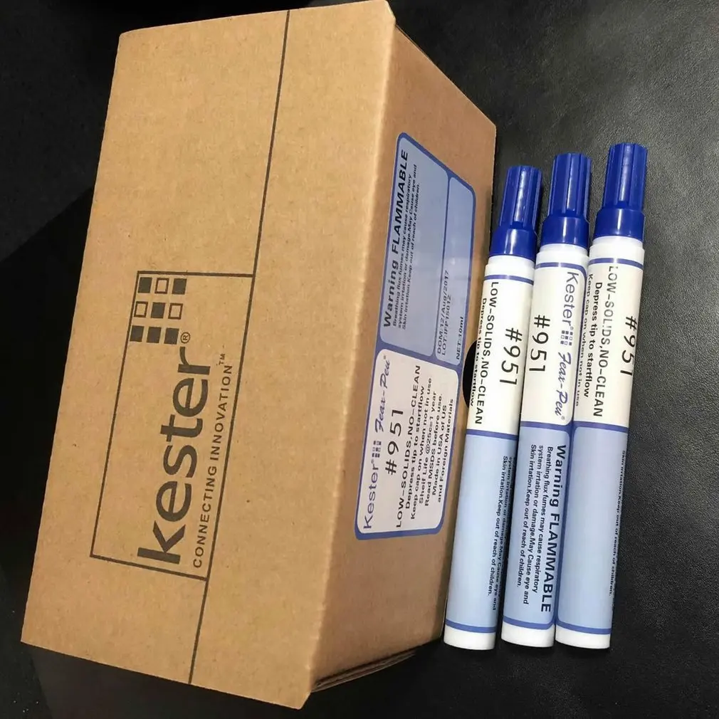 1 PC 951 10ml Flux Pen Free-cleaning Low Solids Soldering Welding Fluxes for Solar Cell Panel& FPC/ PCB SMT SMD Rework Mayitr