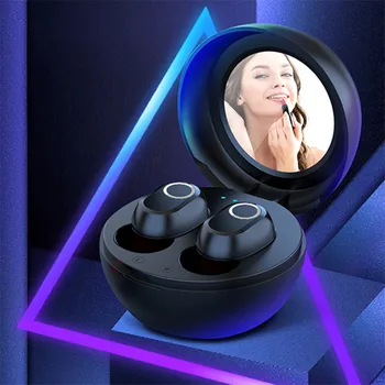 

With Mirror LB-10 TWS Wireless Bluetooth Earphone 5.0 Capacitive Touch 6D High-quality Stereo Earpiece For Xiaomi Huawei iphone