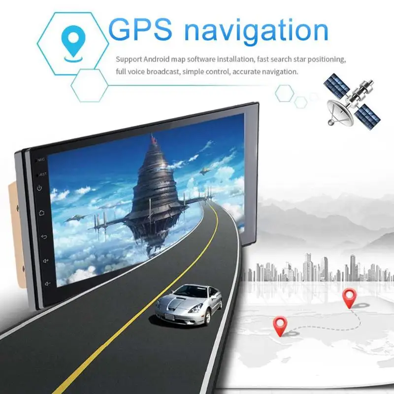 Android 8,1 Автомобильная стерео gps-навигация модная дополнительная функция заднего вида приложение может быть установлен и Android рекордер