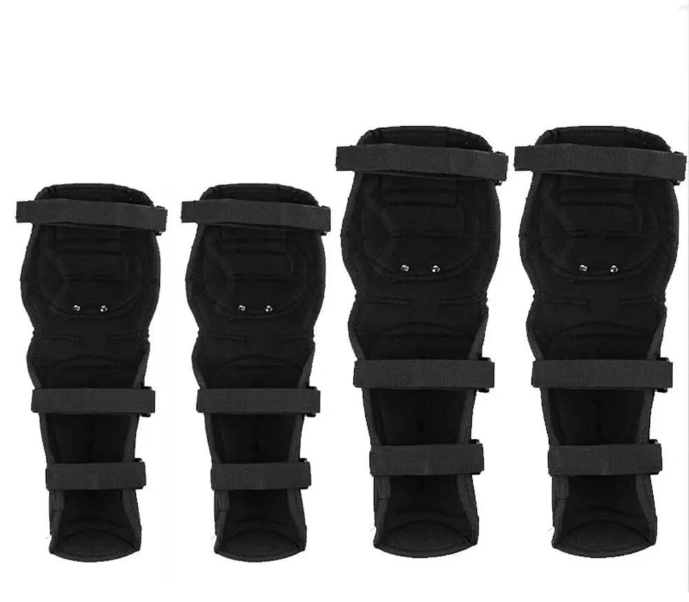 Beste 4 stks set Motorcycle Protector Kniebeschermers Elleboog Protector Rvs Cross country Beschermen Guards Lichtgewicht
