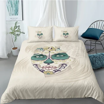 

Beauty Bedding Set For Girls Fashionable Soft Scary 3D Duvet Cover Queen King Twin Full Single Double Unique Design Bed Set